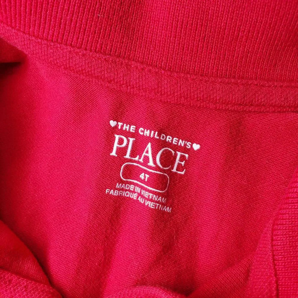 The Children's Place Ruby Red Polo Short Sleeve Dress Girls Size 4T NWOT - Picture 3 of 14
